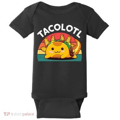 Taco Axolotl- Funny Taco Tuesday Mexican Baby Bodysuit
