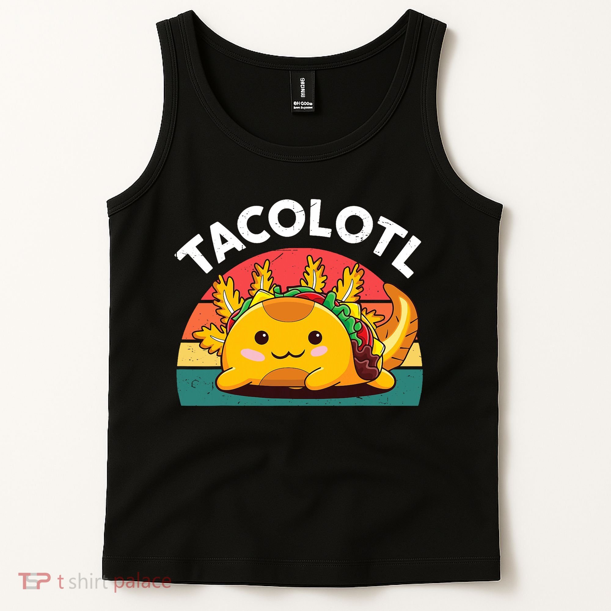 Taco Axolotl- Funny Taco Tuesday Mexican Tank Top