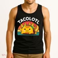 Taco Axolotl- Funny Taco Tuesday Mexican Tank Top thumb 3