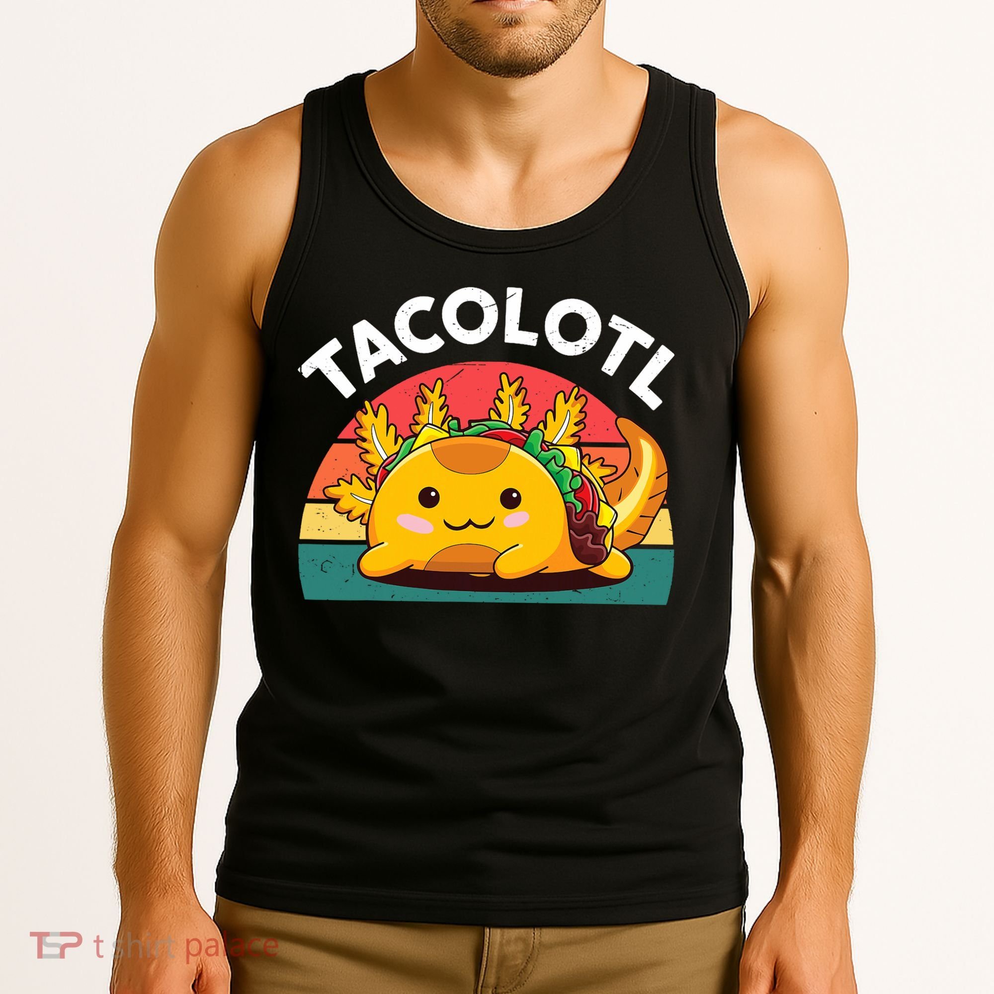 Taco Axolotl- Funny Taco Tuesday Mexican Tank Top