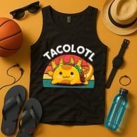 Taco Axolotl- Funny Taco Tuesday Mexican Tank Top thumb 4