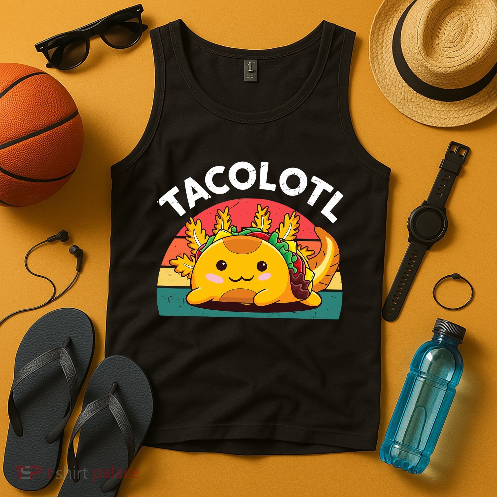 Taco Axolotl- Funny Taco Tuesday Mexican Tank Top