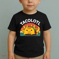 Taco Axolotl- Funny Taco Tuesday Mexican Toddler T-Shirt thumb 2