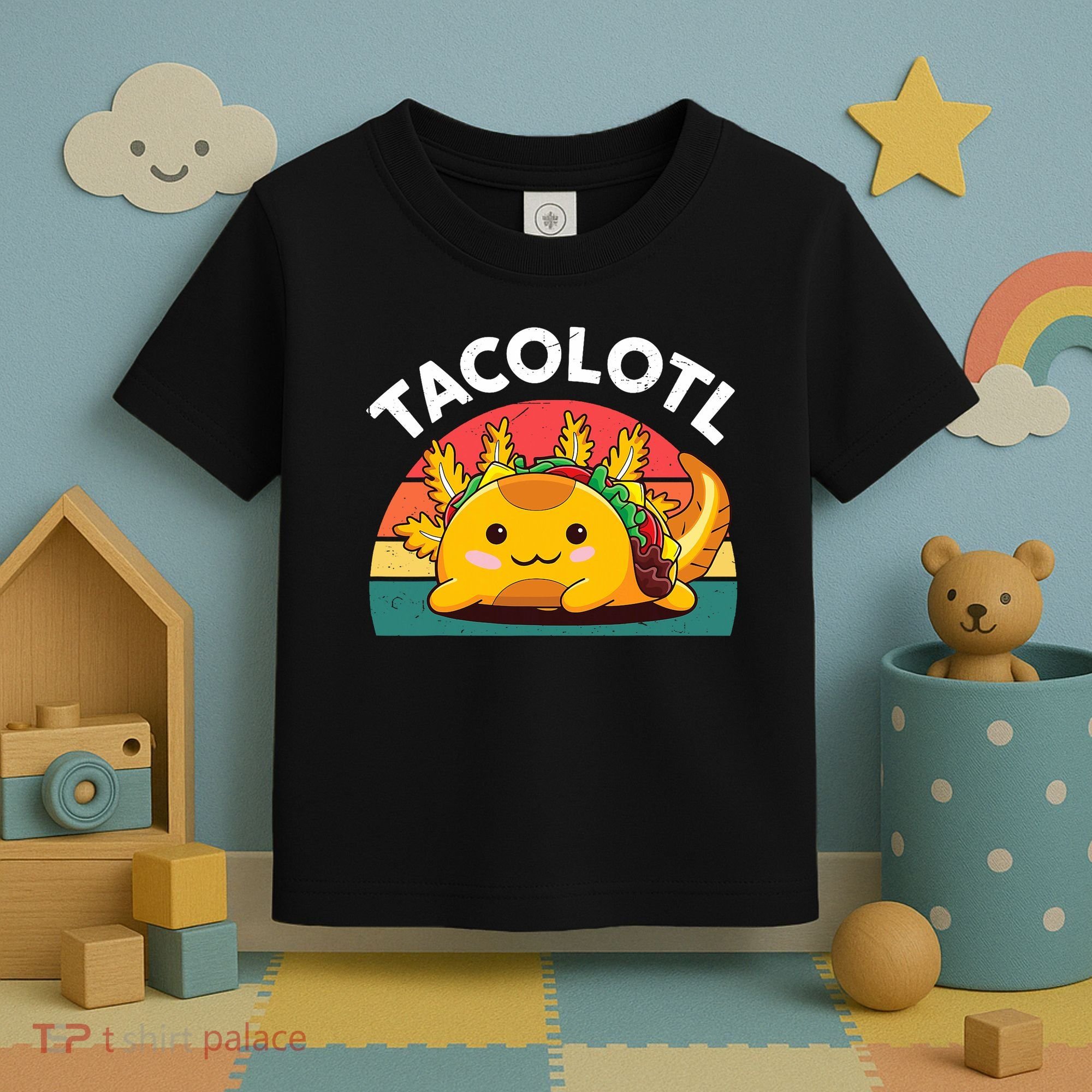 Taco Axolotl- Funny Taco Tuesday Mexican Toddler T-Shirt