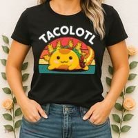 Taco Axolotl- Funny Taco Tuesday Mexican Women's T-Shirt thumb 2