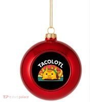 Taco Axolotl- Funny Taco Tuesday Mexican Plastic Christmas Ball Ornament thumb 0