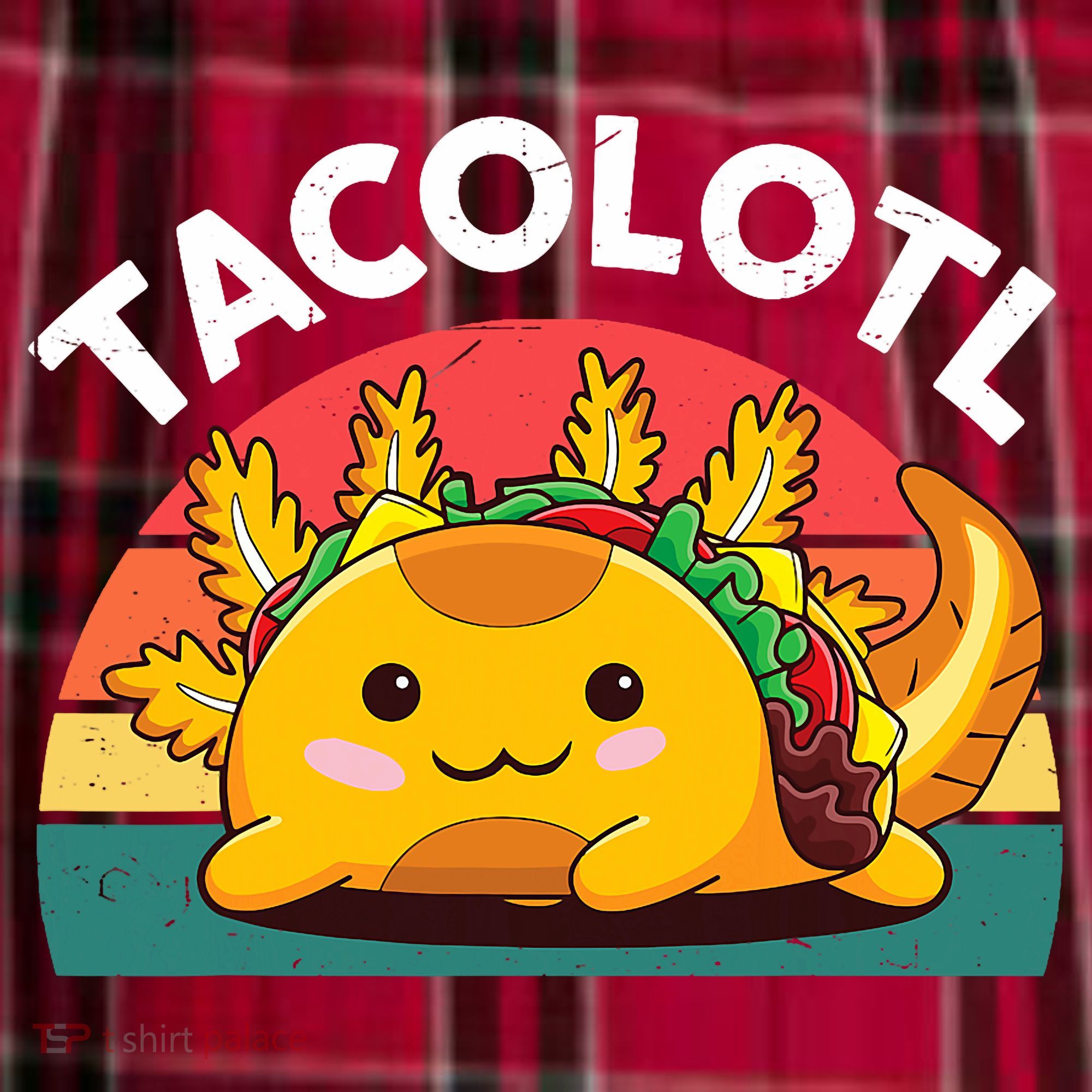 Taco Axolotl- Funny Taco Tuesday Mexican Men's Flannel Plaid Pajama Pants