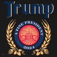 Trump A Fine President 2024 Sweatshirt Cinch Pack Bag thumb 2