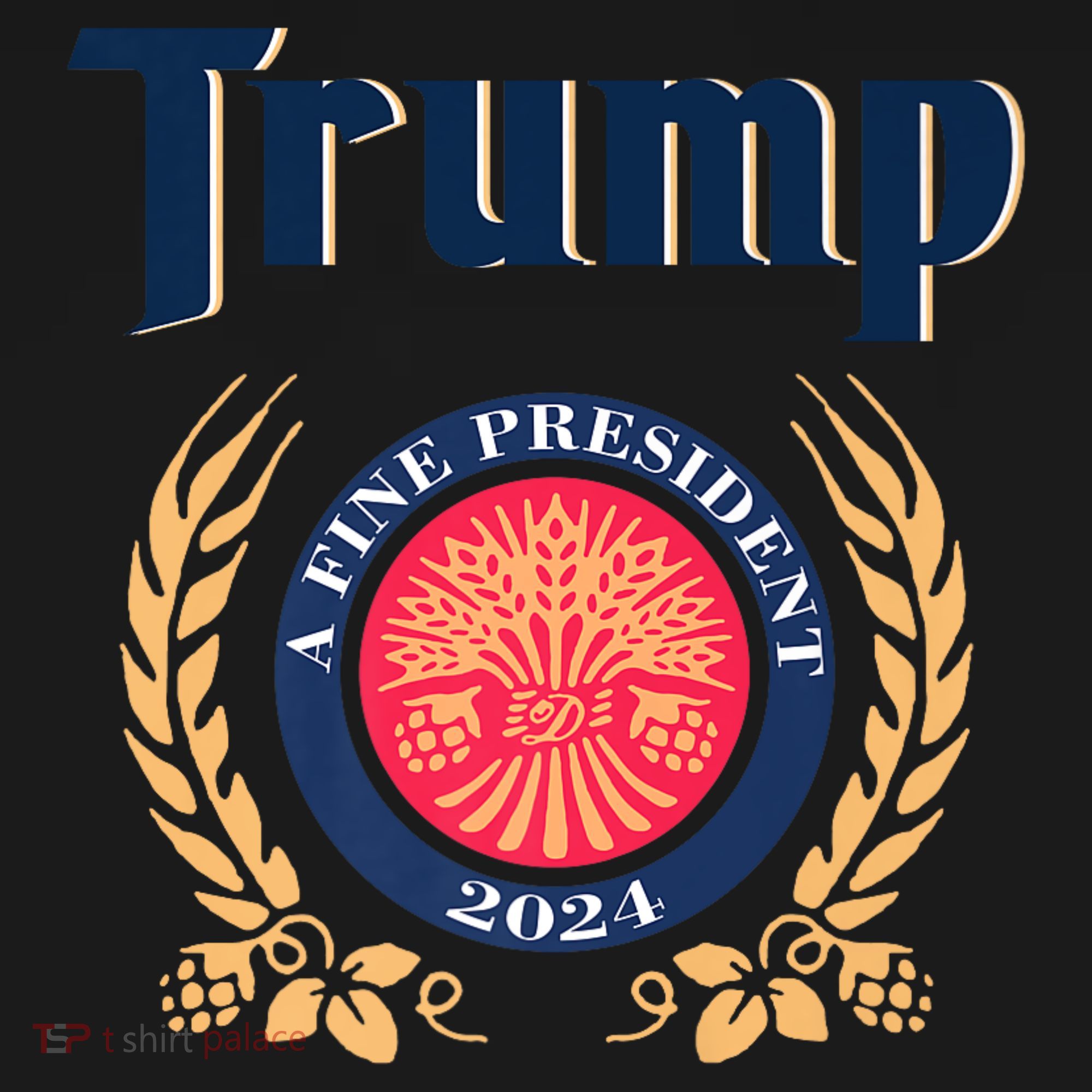 Trump A Fine President 2024 Sweatshirt Cinch Pack Bag