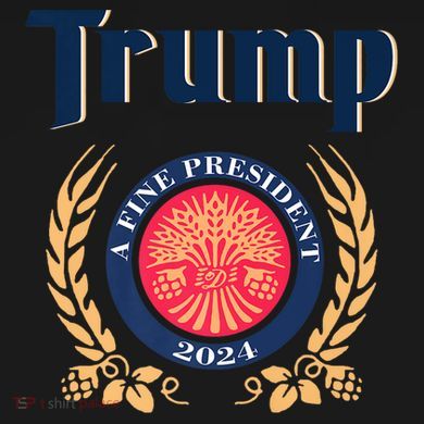 Trump A Fine President 2024 Tie-Dye Long Sleeve Shirt