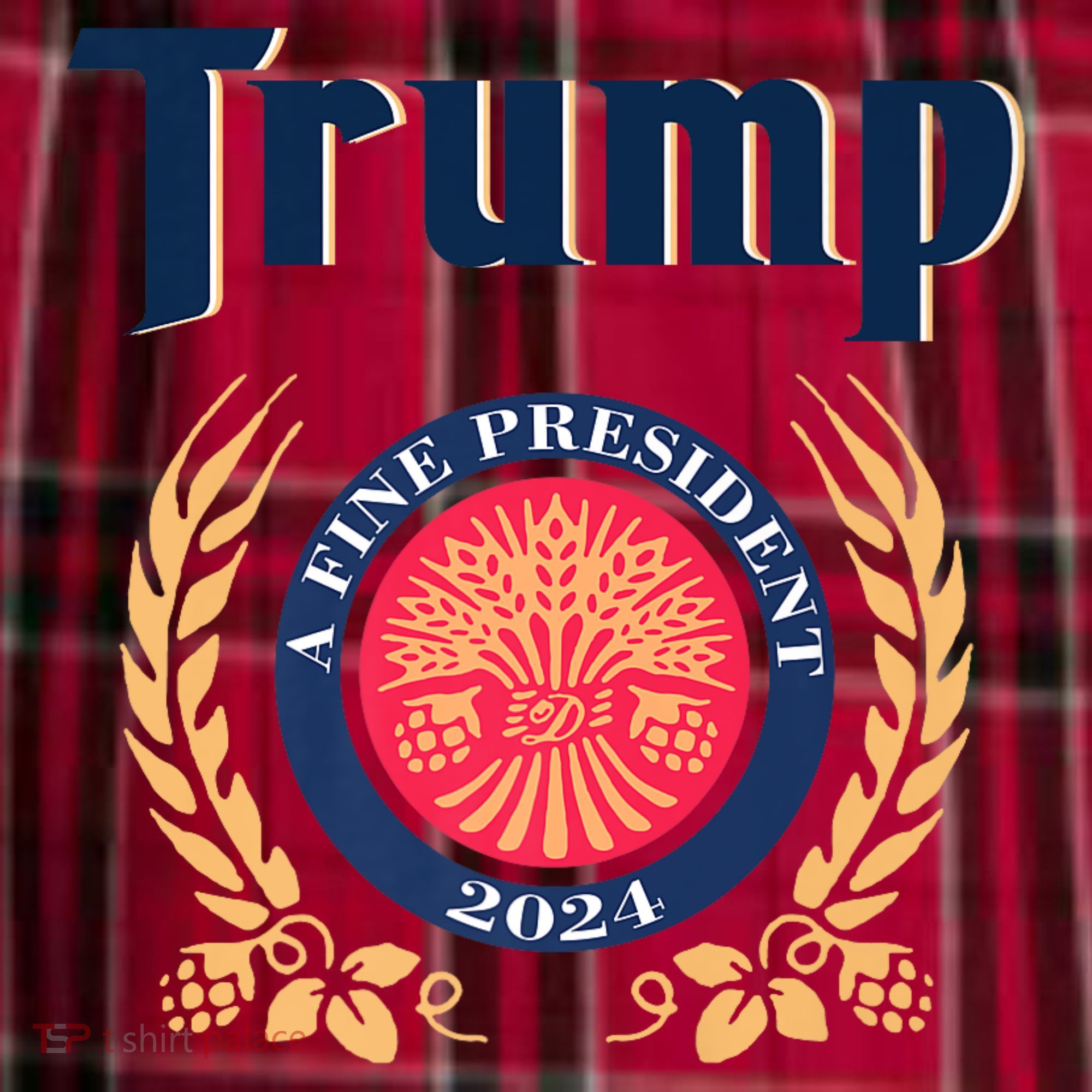 Trump A Fine President 2024 Men's Flannel Plaid Pajama Pants