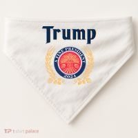 Trump A Fine President 2024 USA-Made Doggie Bandana thumb 0