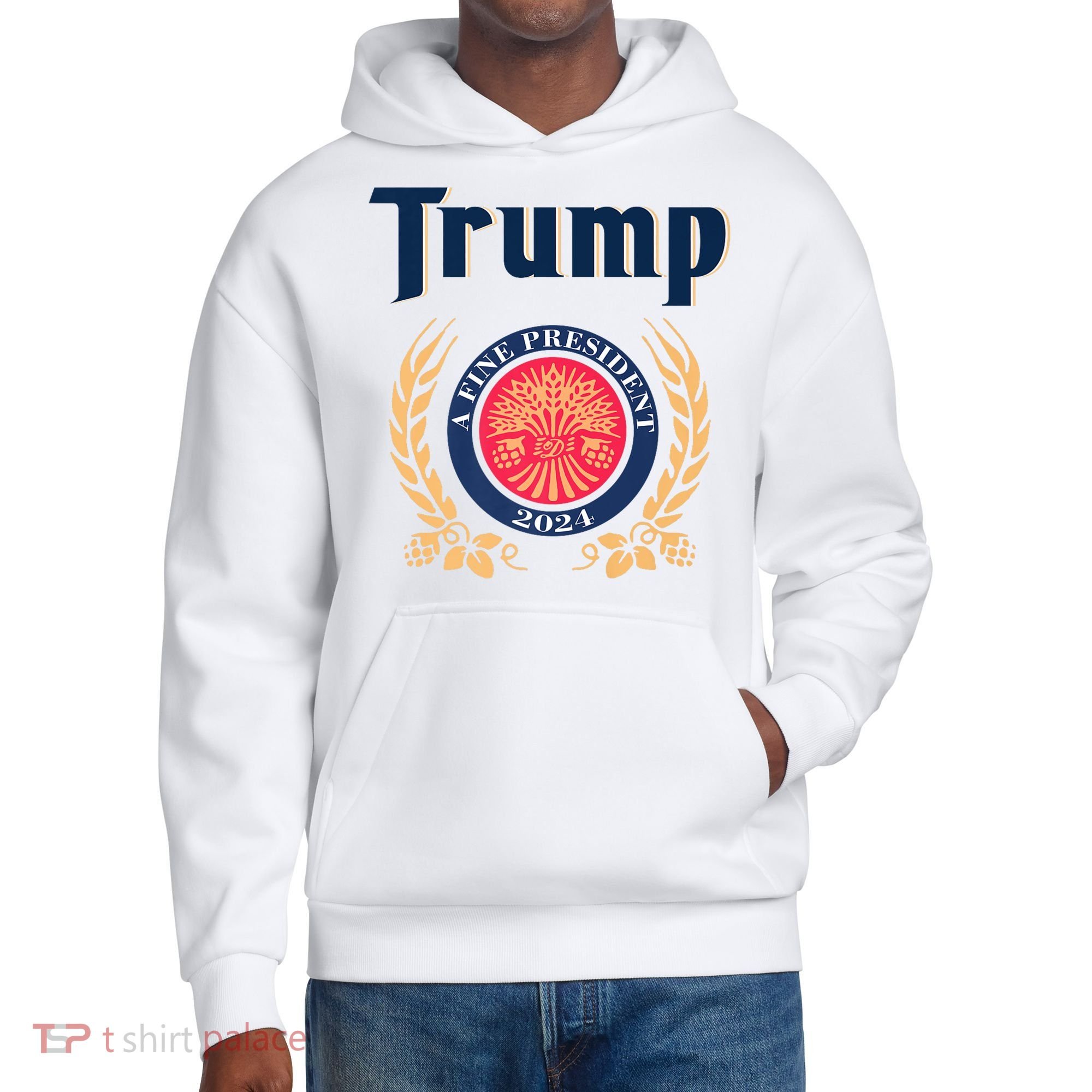 Trump A Fine President 2024 District V.I.T. Heavyweight Hoodie