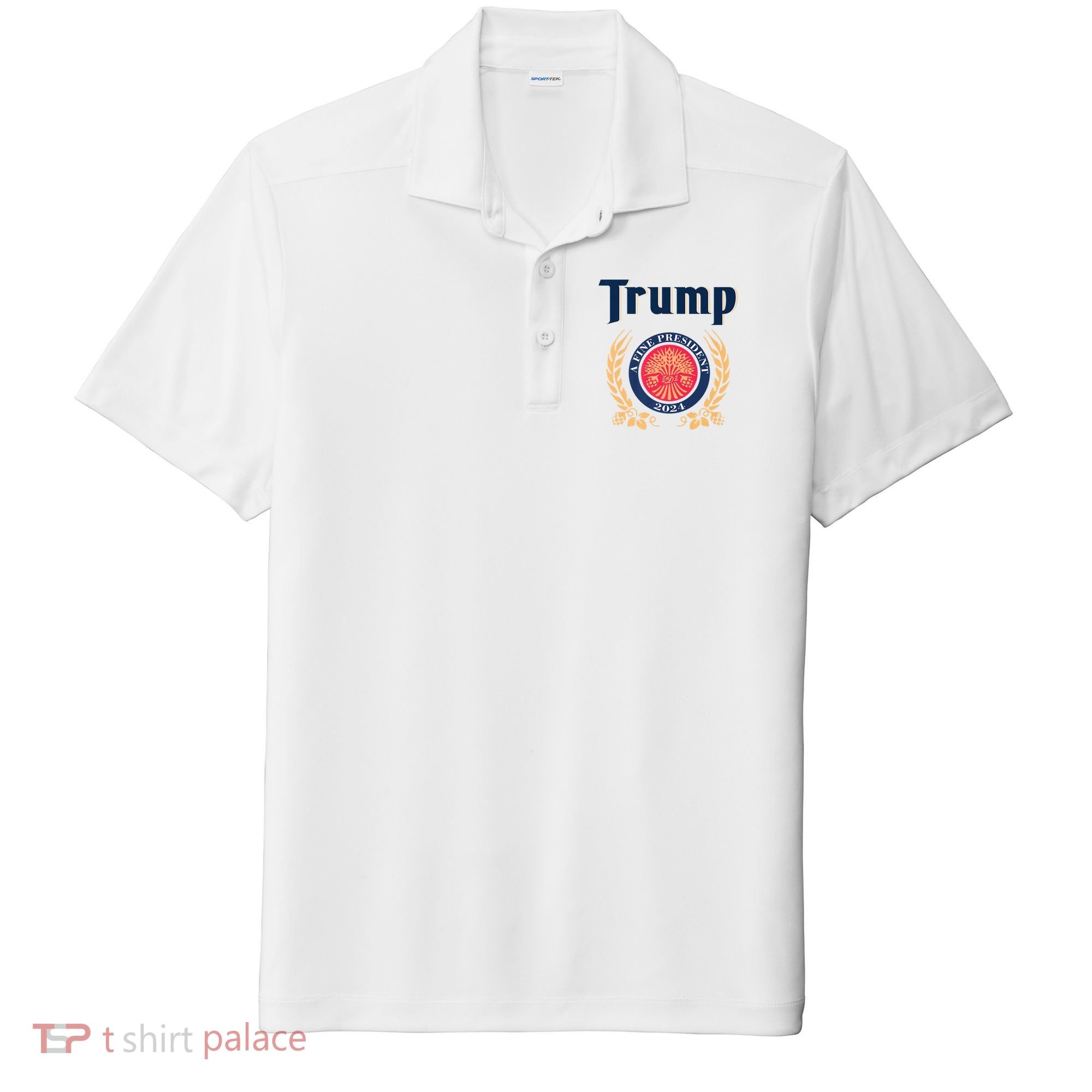Trump A Fine President 2024 Sport-Tek Posi-UV Pro Polo