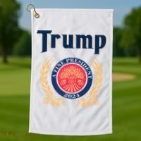Trump A Fine President 2024 Golf Towel thumb 1