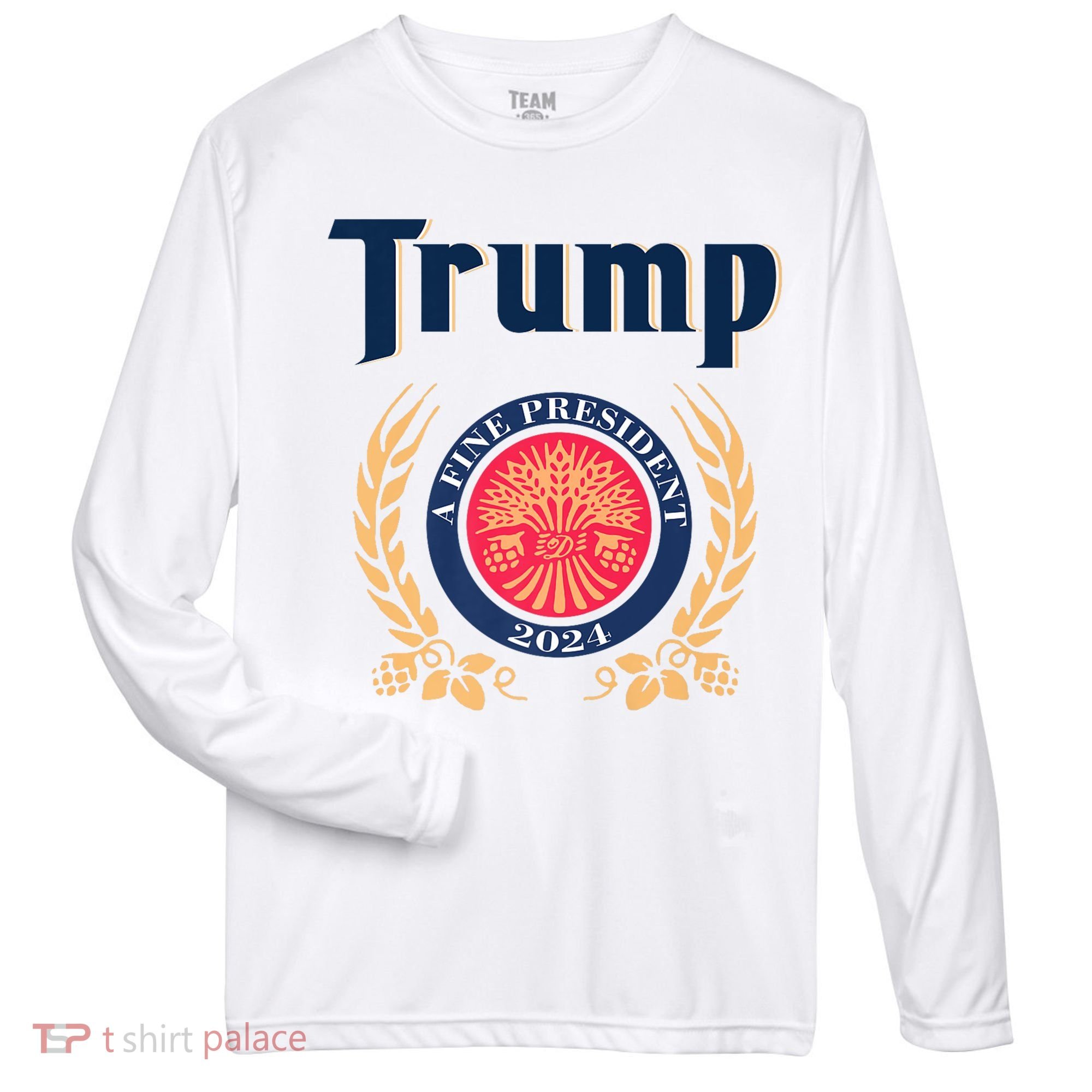 Trump A Fine President 2024 Zone Performance Long-Sleeve T-Shirt