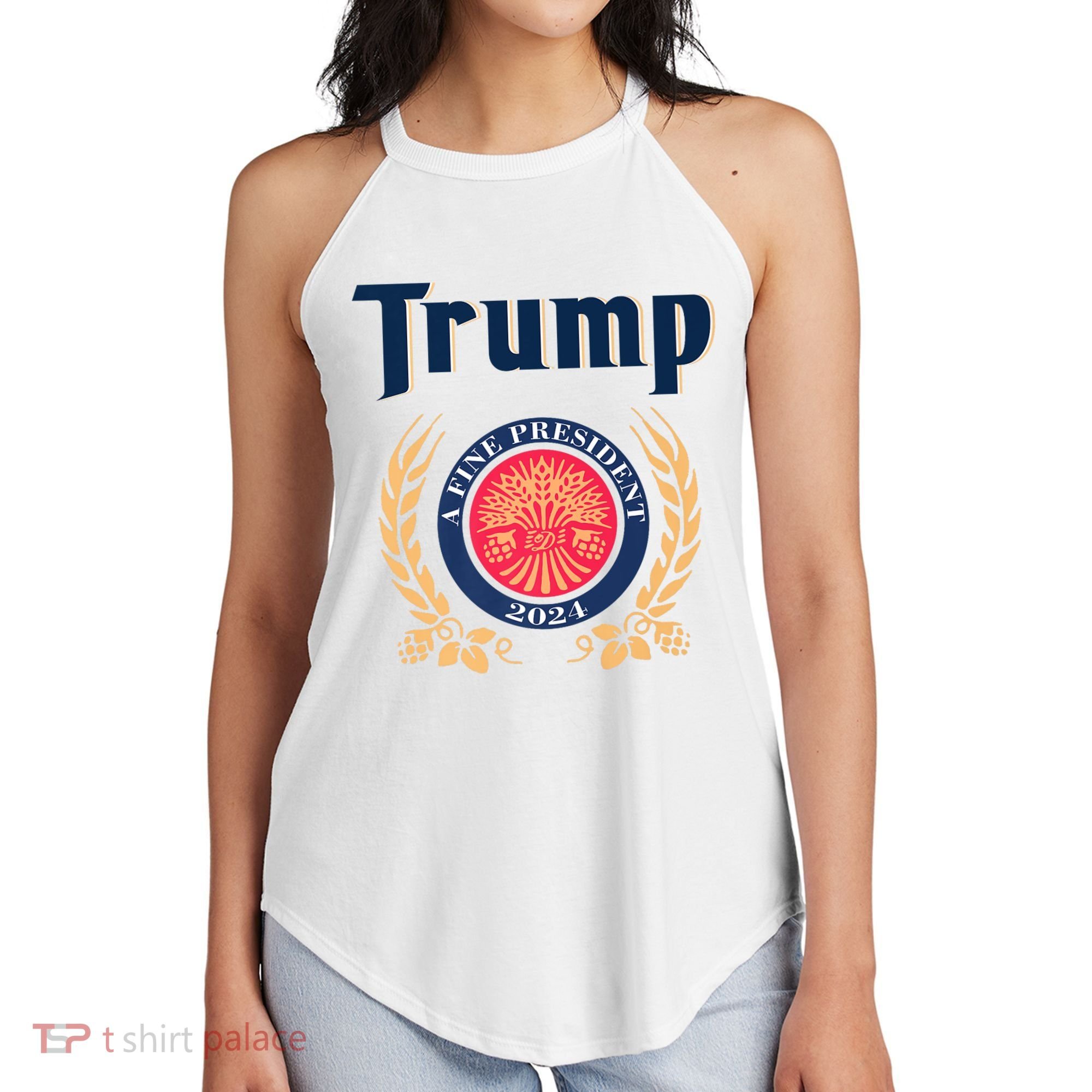 Trump A Fine President 2024 Women's Perfect Tri Rocker Tank