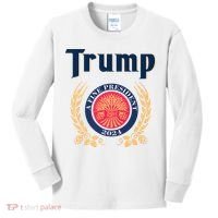 Trump A Fine President 2024 Kids Long Sleeve Shirt thumb 0