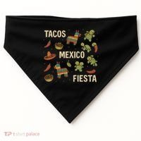 Tacos and Fiesta Celebration USA-Made Doggie Bandana thumb 0