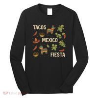 Tacos and Fiesta Celebration Long Sleeve Shirt thumb 0