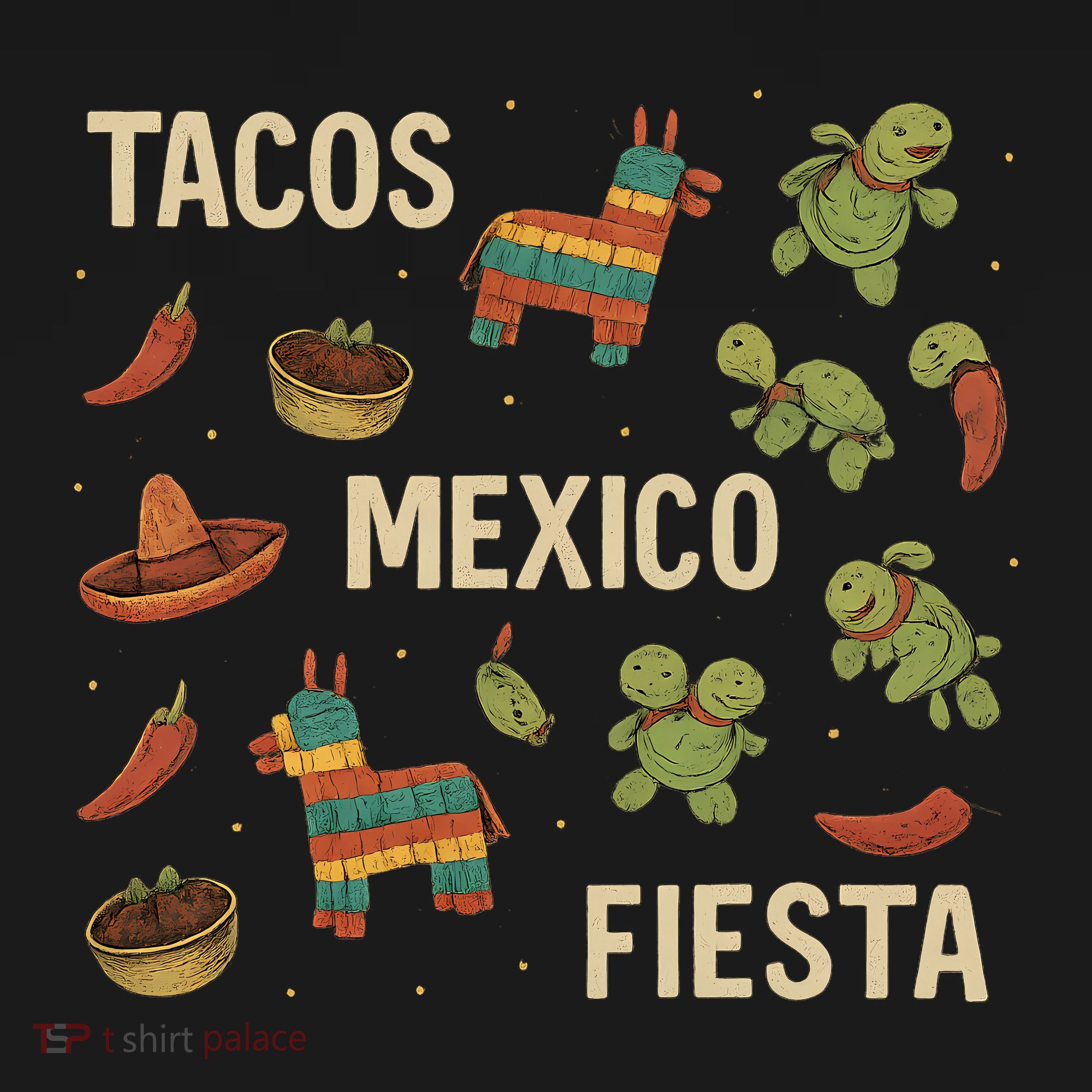 Tacos and Fiesta Celebration Bucket Hat