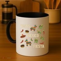 Tacos and Fiesta Celebration Coffee Mug thumb 4
