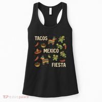 Tacos and Fiesta Celebration Women's Tank Top thumb 0