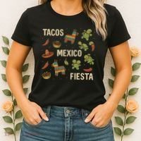 Tacos and Fiesta Celebration Women's T-Shirt thumb 2