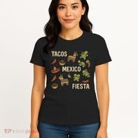 Tacos and Fiesta Celebration Women's T-Shirt thumb 4