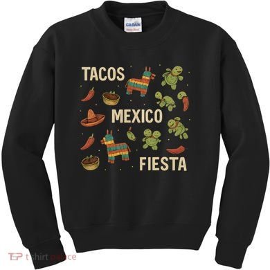 Tacos and Fiesta Celebration Kids Sweatshirt