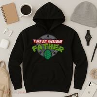 Turtley Awesome Father Awesome Fathers Day Hoodie thumb 3