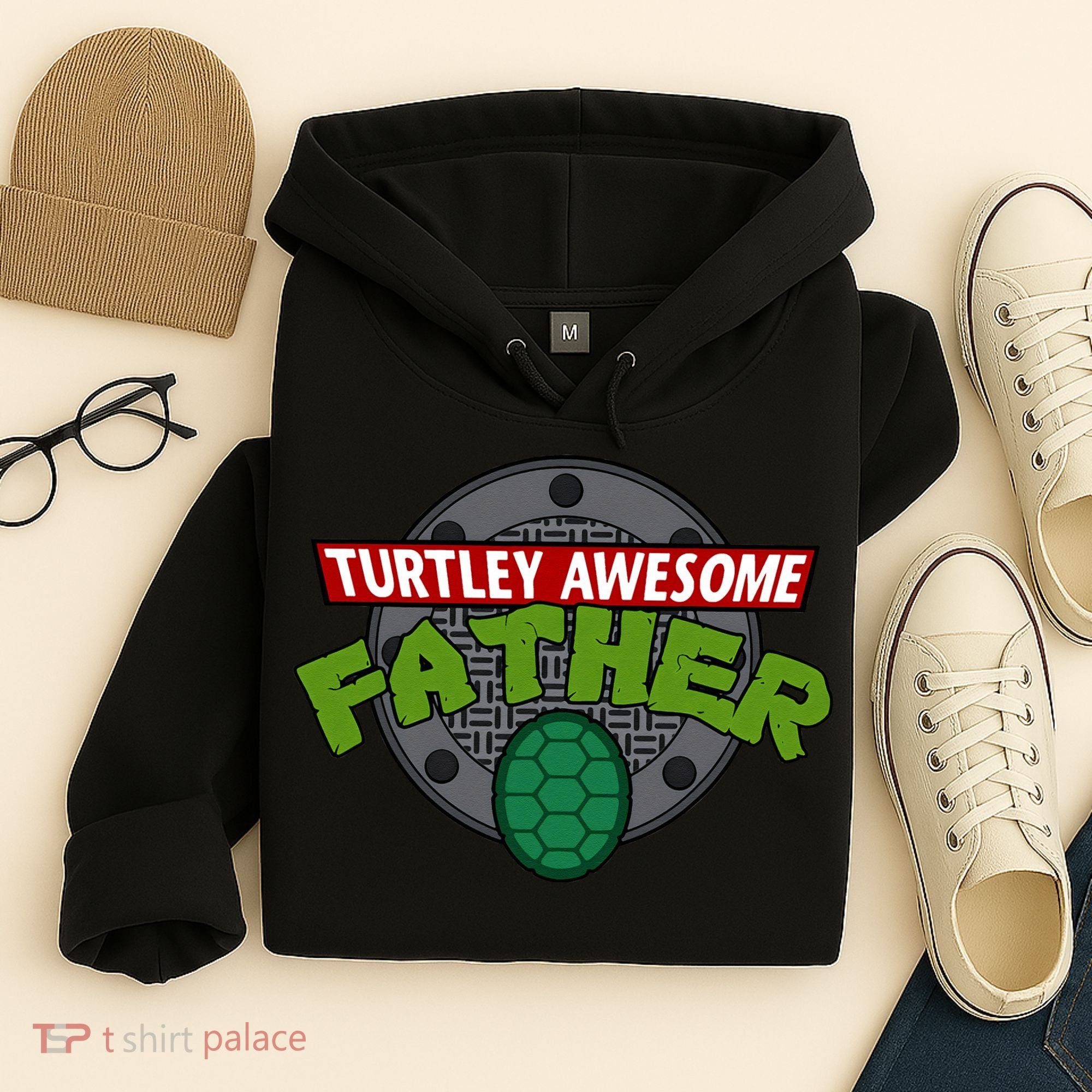 Turtley Awesome Father Awesome Fathers Day Hoodie