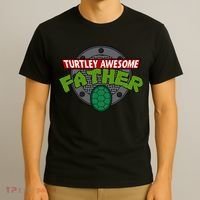 Turtley Awesome Father Awesome Fathers Day T-Shirt thumb 3