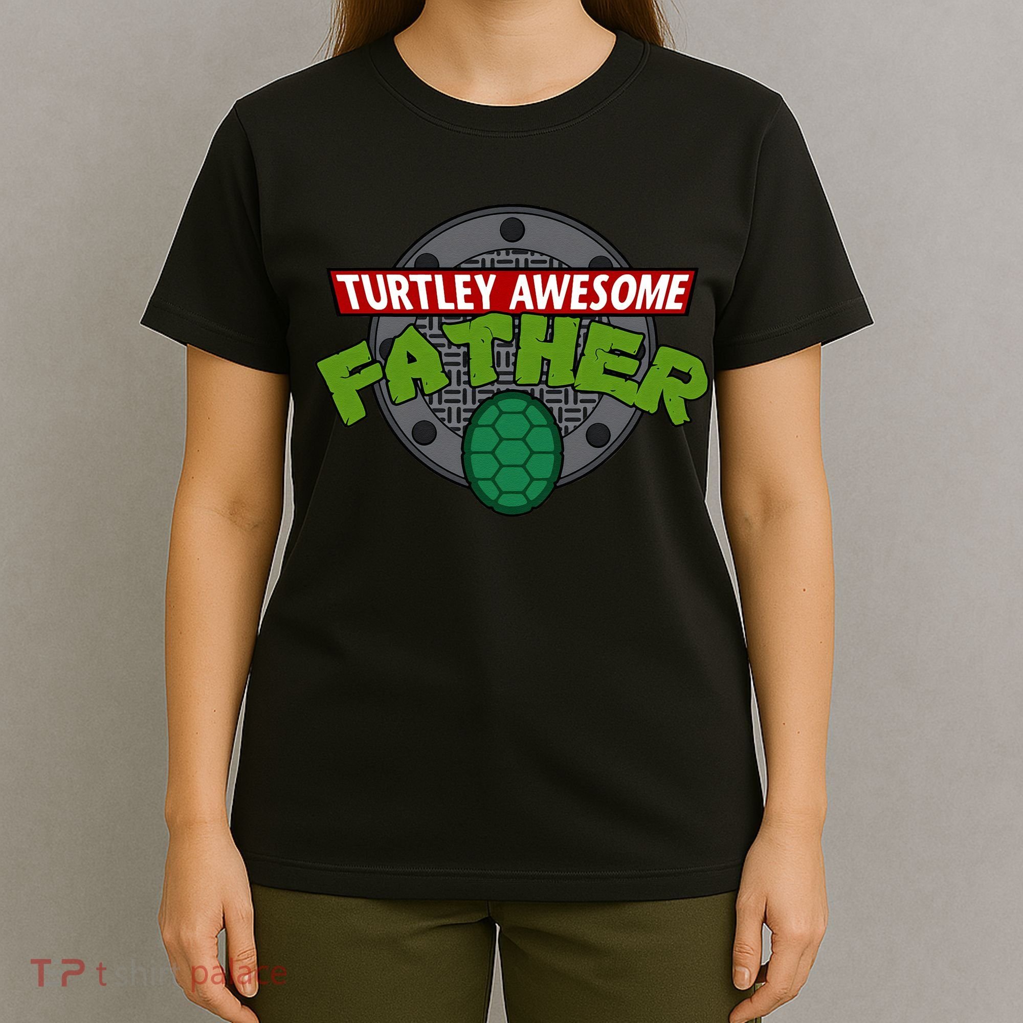Turtley Awesome Father Awesome Fathers Day T-Shirt