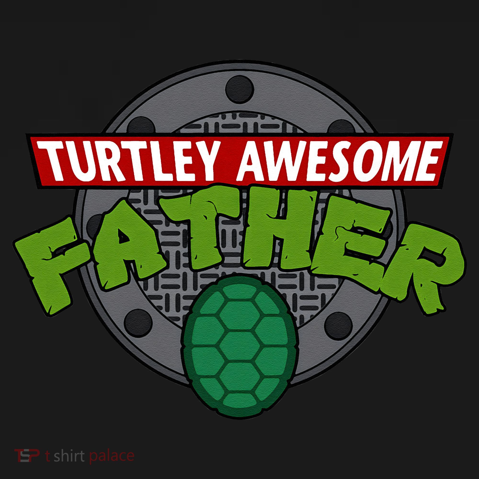 Turtley Awesome Father Awesome Fathers Day Coaster
