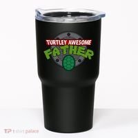 Turtley Awesome Father Awesome Fathers Day Tumbler thumb 0