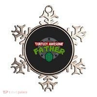 Turtley Awesome Father Awesome Fathers Day Ornament thumb 0