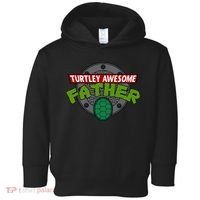Turtley Awesome Father Awesome Fathers Day Toddler Hoodie thumb 0