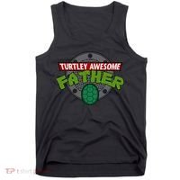 Turtley Awesome Father Awesome Fathers Day Tank Top thumb 0