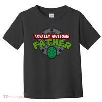 Turtley Awesome Father Awesome Fathers Day Toddler T-Shirt thumb 0