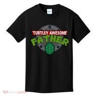 Turtley Awesome Father Awesome Fathers Day Kids T-Shirt thumb 0