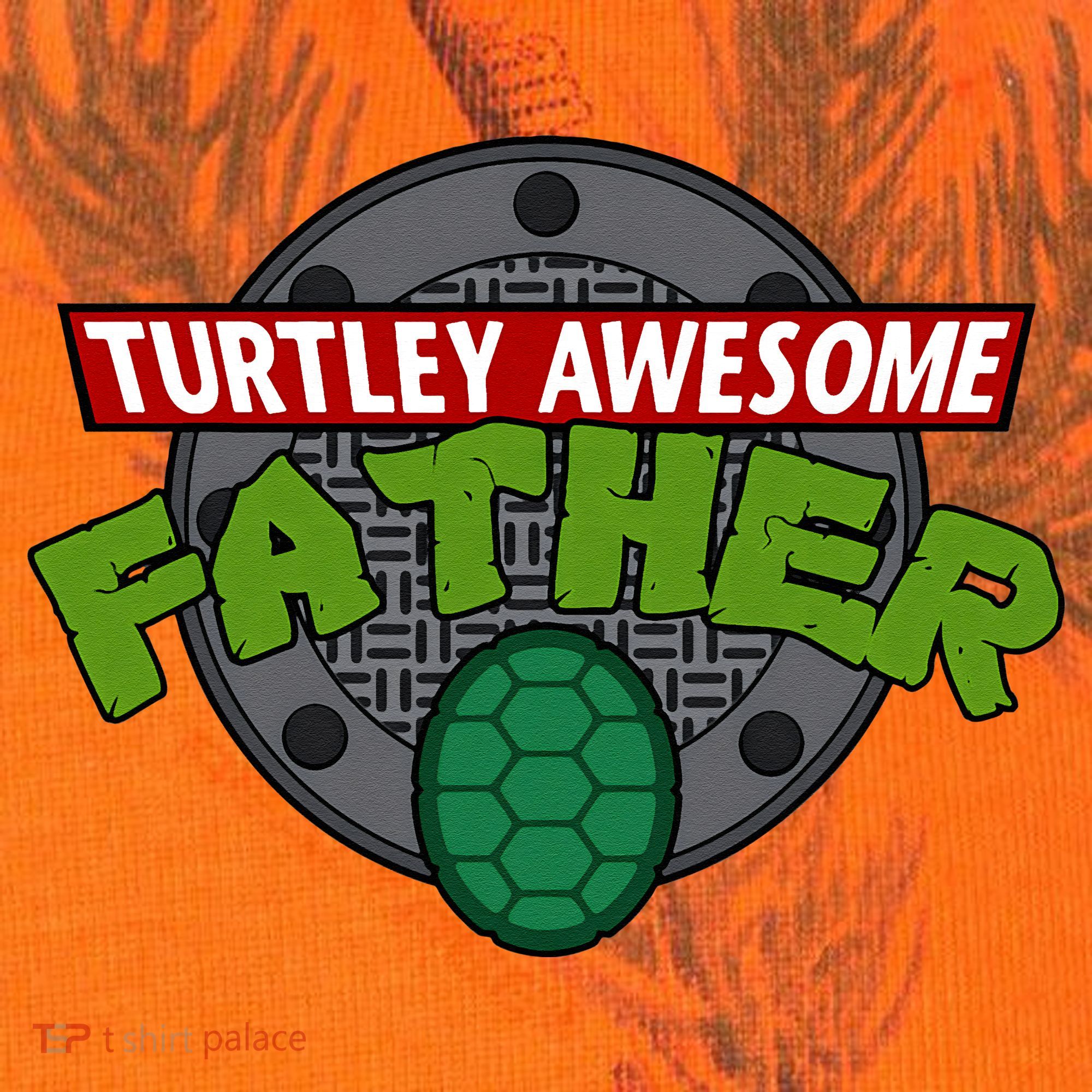 Turtley Awesome Father Awesome Fathers Day Kati Licensed 12" Camo Cuffed Beanie