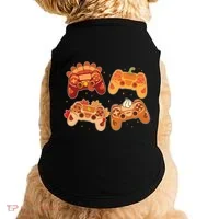 Thanksgiving Autumn Fall Video Game Controllers Doggie Tank thumb 0