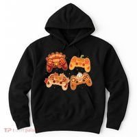 Thanksgiving Autumn Fall Video Game Controllers Hoodie thumb 0