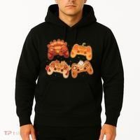 Thanksgiving Autumn Fall Video Game Controllers Hoodie thumb 2