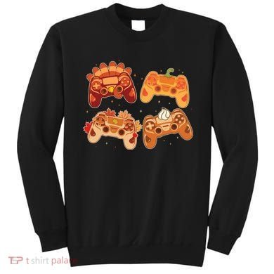 Thanksgiving Autumn Fall Video Game Controllers Sweatshirt