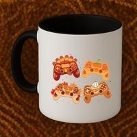 Thanksgiving Autumn Fall Video Game Controllers Coffee Mug thumb 2