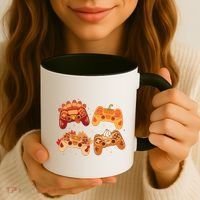 Thanksgiving Autumn Fall Video Game Controllers Coffee Mug thumb 3