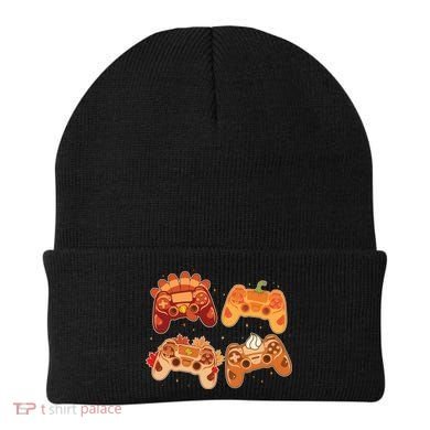 Thanksgiving Autumn Fall Video Game Controllers Beanie