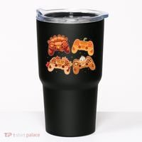 Thanksgiving Autumn Fall Video Game Controllers Tumbler thumb 0